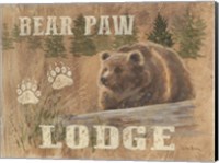 Framed Bear Paw Lodge