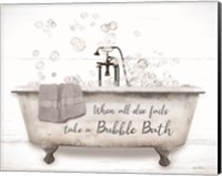 Framed Take a Bubble Bath