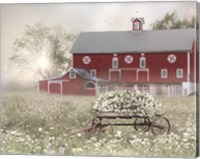 Framed Misty Meadow Barn