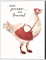 Framed Have Purse, Will Travel Chicken