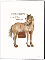 Framed Wild Hearts Horse