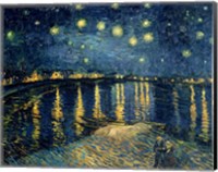 Framed Starry Night over the Rhone, c.1888