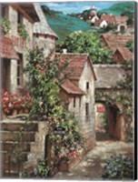 Framed Italian Country Village I