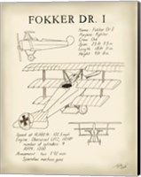 Framed Fokker Dreidecker