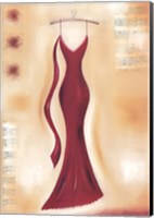 Framed Red Evening Gown II