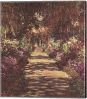 Framed Pathway in Monet's Garden at Giverny, c.1902