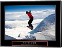 Framed Attitude - Snow Boarder