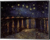 Framed Starry Night over the Rhone, c.1888