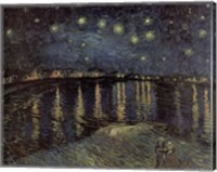 Framed Starry Night over the Rhone, c.1888