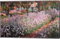 Framed Artist's Garden at Giverny, c.1900