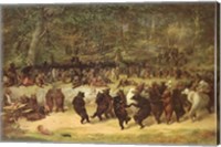 Framed Bear Dance, c.1870