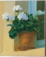 Framed Creancey Geraniums I