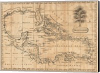 Framed Caribbean 1806