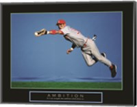 Framed Ambition - Baseball Player