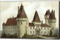 Framed Petite French Chateaux I