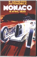 Framed Grand Prix De Monaco 1930