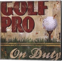 Framed Golf Pro
