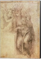 Framed Inv.1895-9-15-516.recto (w.72) Study for the Annunciation