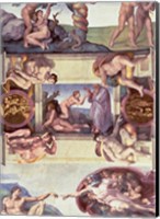 Framed Sistine Chapel Ceiling (1508-12): The Creation of Eve, 1510