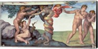 Framed Sistine Chapel Ceiling (1508-12): The Fall of Man, 1510