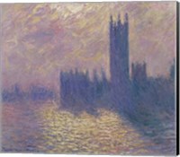 Framed Houses of Parliament, Stormy Sky, 1904