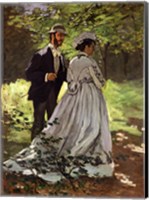 Framed Promenaders, or Bazille and Camille, 1865