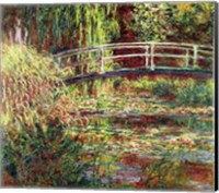 Framed Waterlily Pond: Pink Harmony, 1900