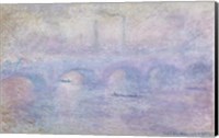 Framed Waterloo Bridge: Effect of the Mist, 1903