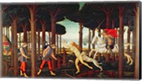 Framed Story of Nastagio degli Onesti: Nastagio's Vision of the Ghostly Pursuit in the Forest, 1483 or 1487