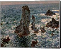 Framed Rocks at Belle-Ile, 1886