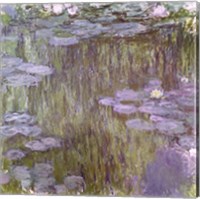Framed Nympheas at Giverny, 1918
