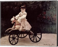 Framed Jean Monet on his Hobby Horse, 1872