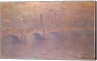 Framed Thames at London, Waterloo Bridge, 1903