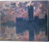 Framed Houses of Parliament, Sunset, 1902