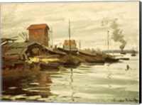Framed Seine at Petit-Gennevilliers, 1872