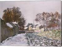 Framed Snow at Argenteuil, c.1874