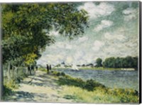 Framed Seine at Argenteuil, 1875