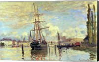 Framed Seine at Rouen, 1872
