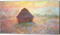 Framed Haystack, Hazy Sunshine, 1891