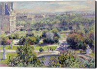 Framed View of the Tuileries Gardens, Paris, 1876