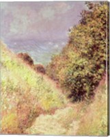 Framed Chemin de la Cavee, Pourville, 1882