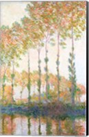 Framed Poplars on the Banks of the Epte, Autumn, 1891