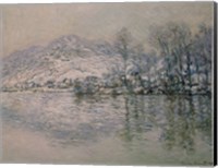 Framed Seine at Port Villez in Winter, 1885