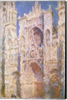 Framed Rouen Cathedral, West Facade, Sunlight, 1894