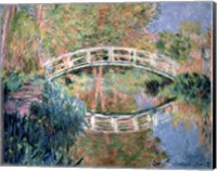 Framed Japanese Bridge, Giverny, 1892