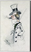 Framed Dandy with a Cigar, 1857
