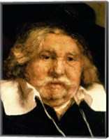 Framed Detail of a Portrait of an old man, 1667