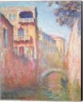 Framed Venice - Rio de Santa Salute, 1908