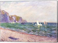 Framed Boats below the Cliffs at Pourville, 1882
