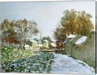 Framed Snow at Argenteuil, 1874